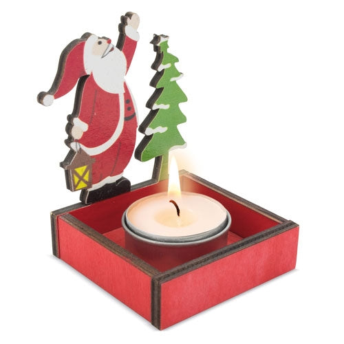 Porta-Velas Santa Klaus | Natal