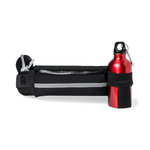 Bolsa de Cintura Bass | Soft Shell Refletora Fecho Correr | Suporte Garrafa | Brinde Desportivo