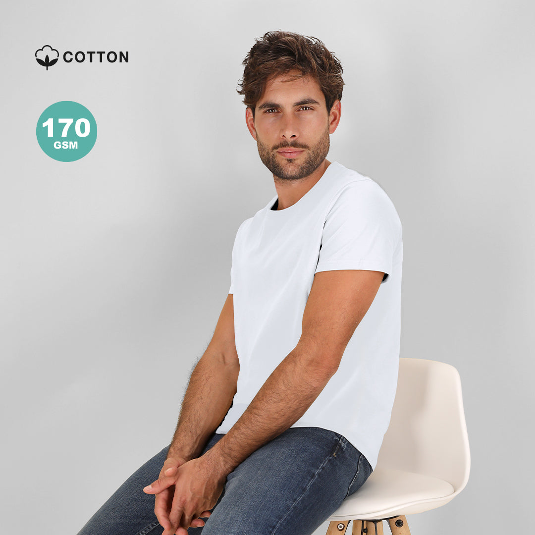 T-Shirt Adulto 170 g/m2 Branca Stiles