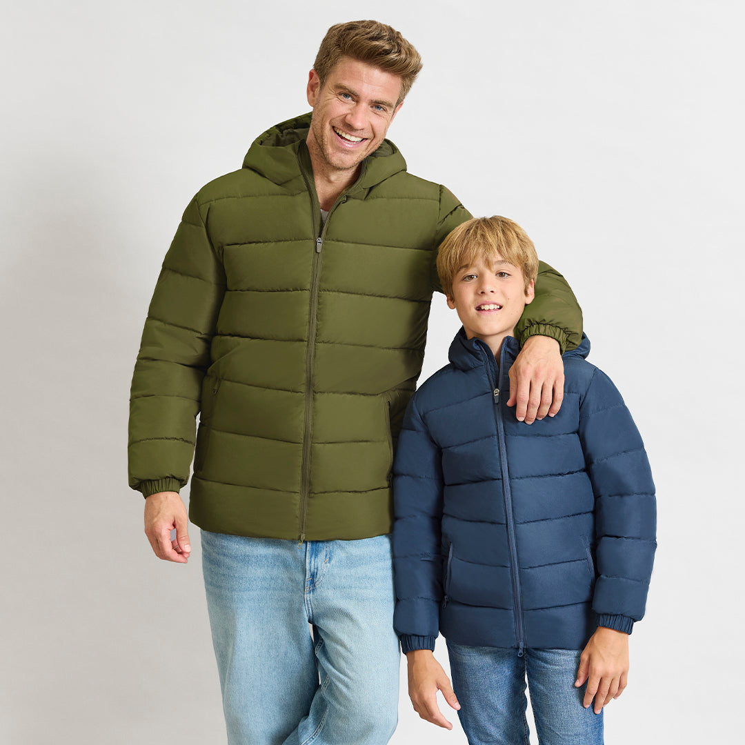 Parka Adulto Eren Acolchoada Capuz - Resistente Vento Água Unissexo