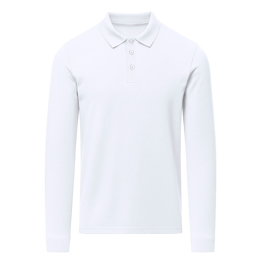 Polo Adulto Manga Larga Charlot 220g - 100% Algodón Ring Spun Piqué