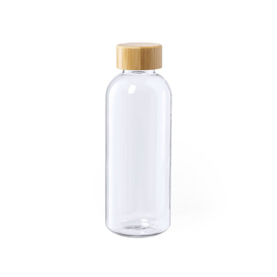 Solarix — Botella RPET 650ml + Tapa Bambú | Línea Nature | Doblemente Sostenible