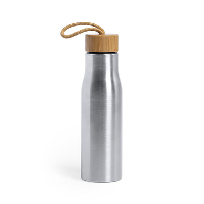 Dropun — Garrafa Aço Inox 750ml + Tampa + Alça Bambu | Linha Nature | Premium