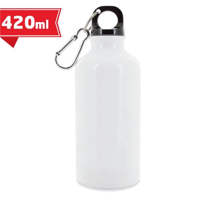 Cantil de Alumínio — 420ml com Mosquetão | Brindes1001