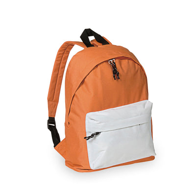 Mochila Poliéster 600D Discover | Bolso Frontal Costas Alcochoadas | 14 Cores | Brinde Corporativo