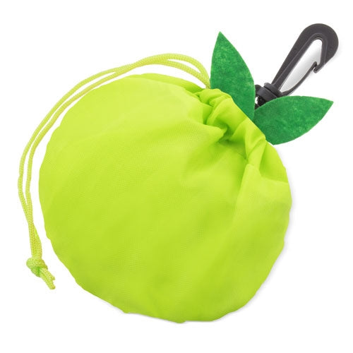 Bolsa Dobrável Forma Maça — detalhe