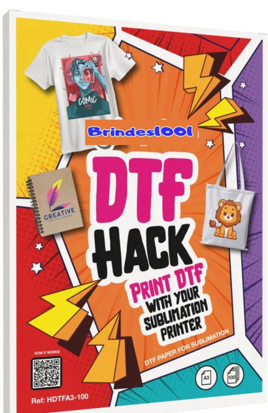Papel DTF para impressora de sublimação DTF Hack (50 folhas A4)