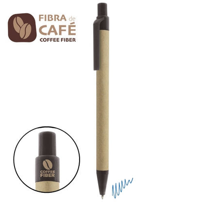 Caneta de Cartao Reciclado e Fibra de Café "valdés — Brindes1001