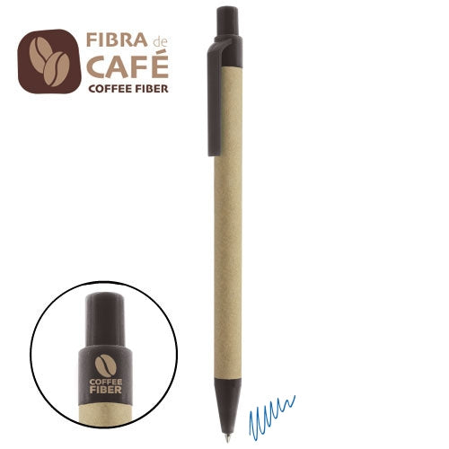 Caneta de Cartao Reciclado e Fibra de Café "valdés — Brindes1001