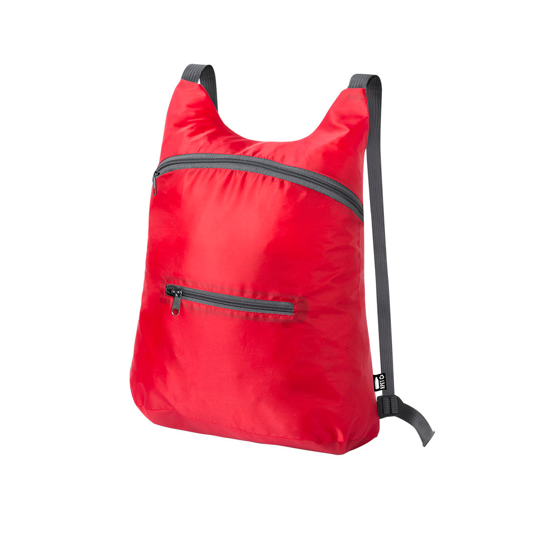 Mochila Dobrável | Brocky | Poliéster 210D RPET | 30 x 12 x 42 cm | 7 Cores