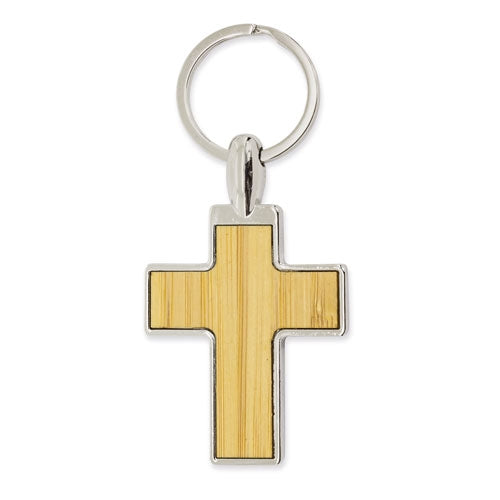 Porta-chaves Bambu "sant — Brindes1001