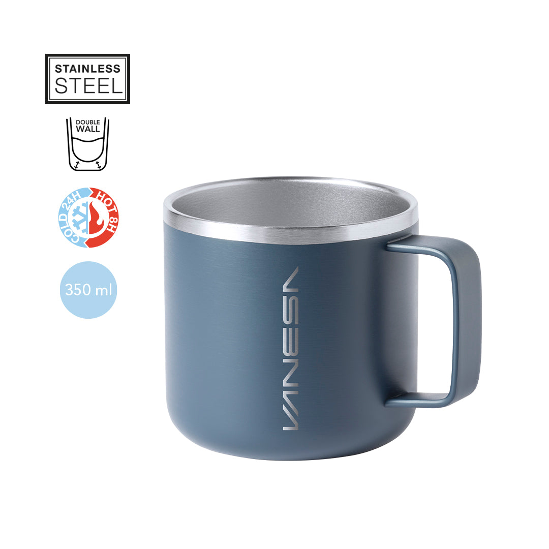 Taza de acero inoxidable Shirley 350ml - Doble capa dos tonos Caja individual