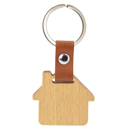 Porta-chaves de Madeira "haus — Brindes1001