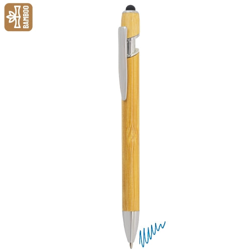 Caneta de Bambú com Touch " Riverside — Brindes1001