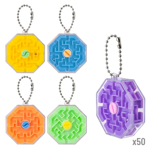 Set 50 Porta-chaves Laberinto 3d "bolaloca — Brindes1001