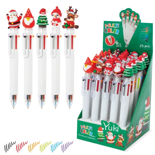 Set Natalicio Canetas Multi-Cor