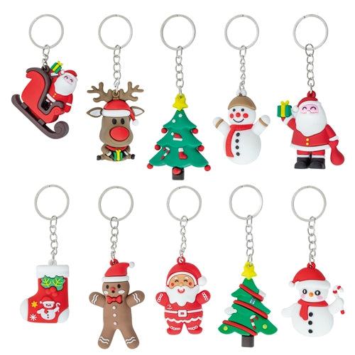 Set De 10 Porta-Chaves De Natal “Lubec”