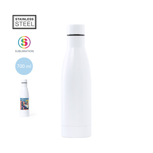 Botella Sublimación Crafo Acero Inox 700ml | Tapa Rosca | Libre BPA | Caja Diseño