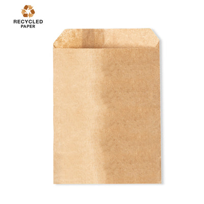 Bolsa Apresentação Kraft Quimo | Papel Reciclado 50g/m² | 25x32cm | Brinde Eco Grande