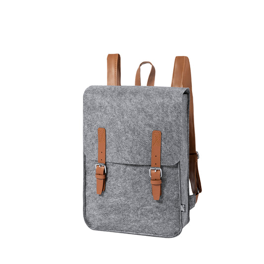 Mochila | Zakian | Feltro RPET/ PU | 28.5 x 12 x 37.5 cm