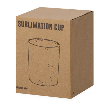 Vaso Vidrio Sublimación 330ml Mate - Loter Premium Kraft
