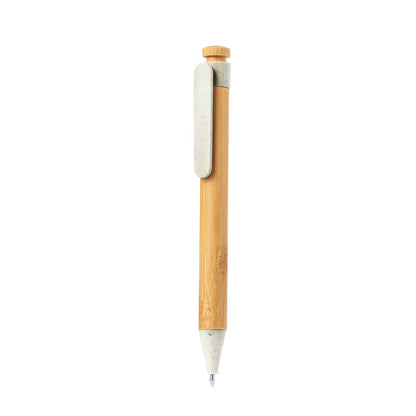 Esferográfica Bambu/ Palha de Trigo/ ABS Melky