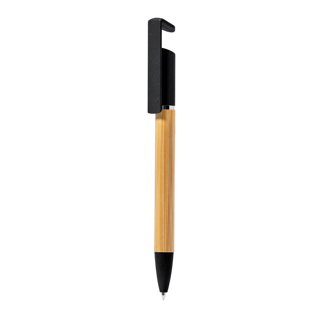 Esferográfica Suporte Bambu/ Palha de Trigo/ ABS Zonta
