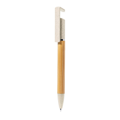 Esferográfica Suporte Bambu/ Palha de Trigo/ ABS Zonta