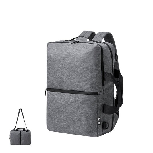 Mochila Pasta Porta-Documentos | Makarzur | Poliéster 600D RPET | 28 x