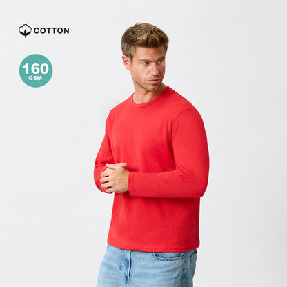 T-Shirt Adulto Manga Comprida Hawk 160g - 100% Algodão Ring Spun