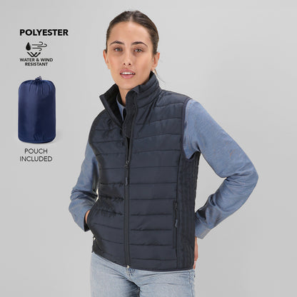 Colete Mulher Cashel Acolchoado Extra Leve - Prova D'Água Bolsa Transporte