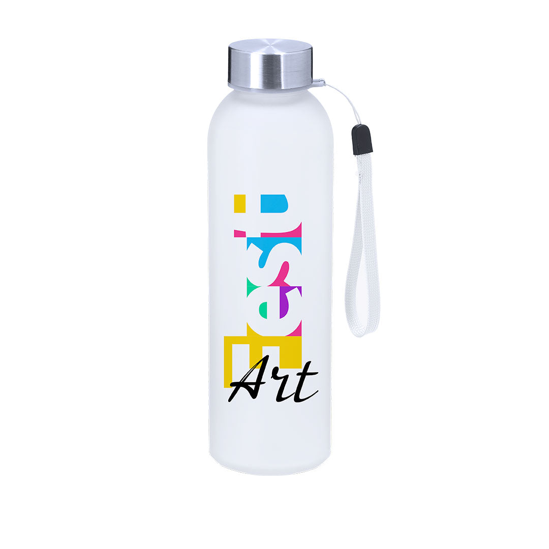 Garrafa Sublimação 500ml Vidro Fosco Inox