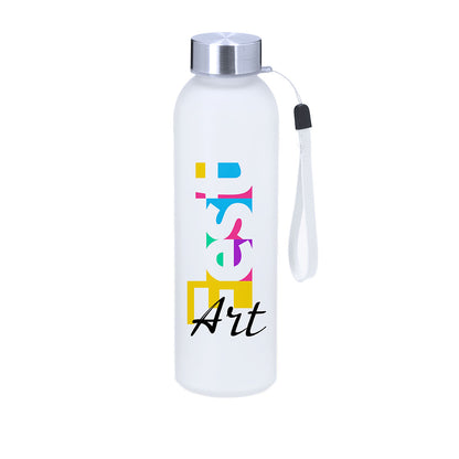 Garrafa Sublimação 500ml Vidro Fosco Inox