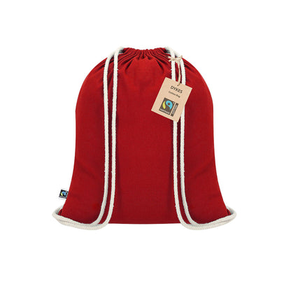 Mochila | Dykes Fairtrade | Algodão 140 g/ m2 | 38 x 42 cm | 6 Cores