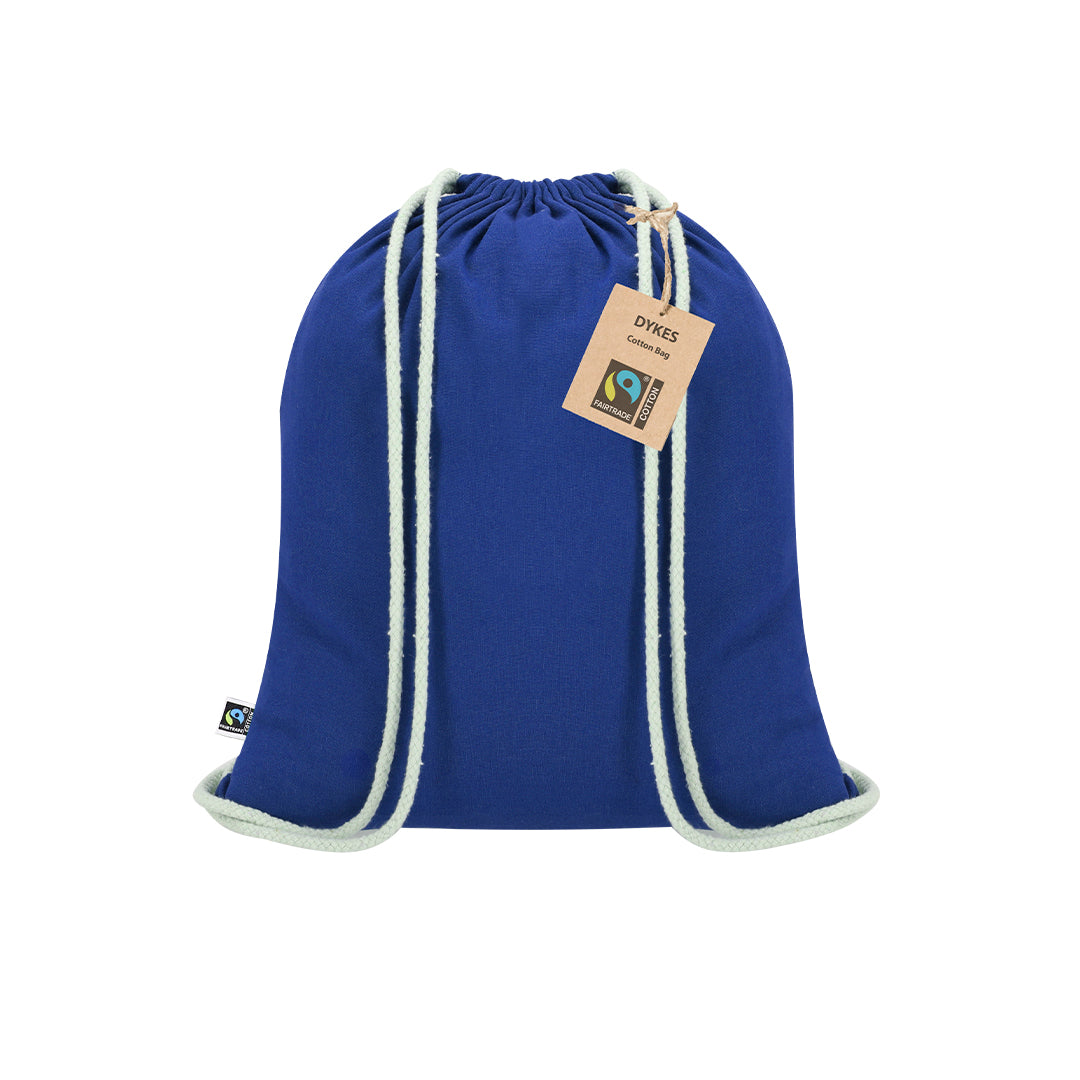 Mochila | Dykes Fairtrade | Algodão 140 g/ m2 | 38 x 42 cm | 6 Cores