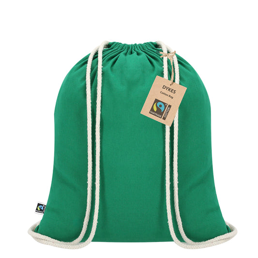 Mochila | Dykes Fairtrade | Algodão 140 g/ m2 | 38 x 42 cm | 6 Cores