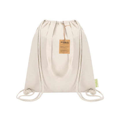 Saco Mochila Refrigerador | Nelon | Algodão Reciclado 140  | 38 x 42 cm