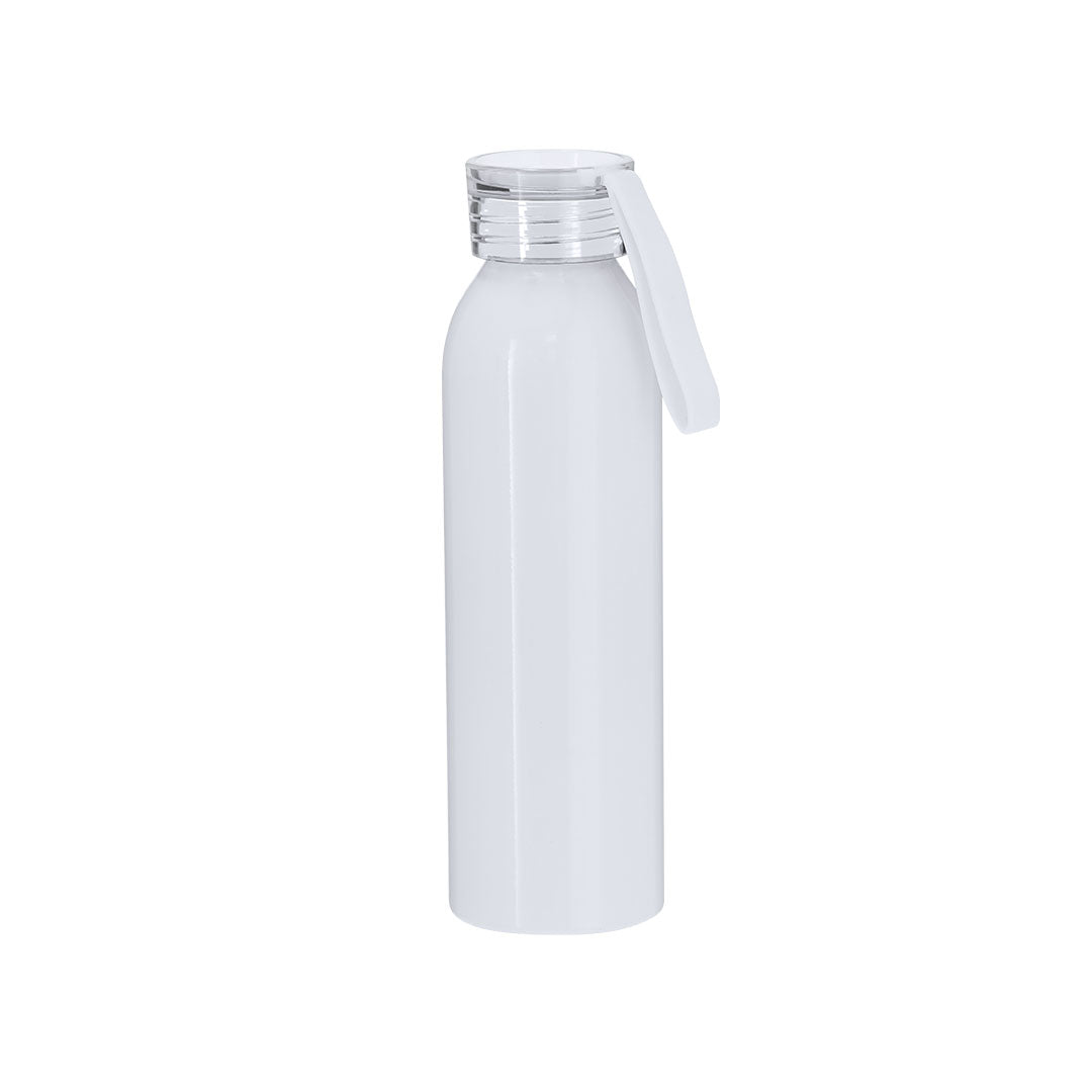 Botella Sublimación Alori Aluminio 650ml | Blanco Brillo | Regalo Personalizable