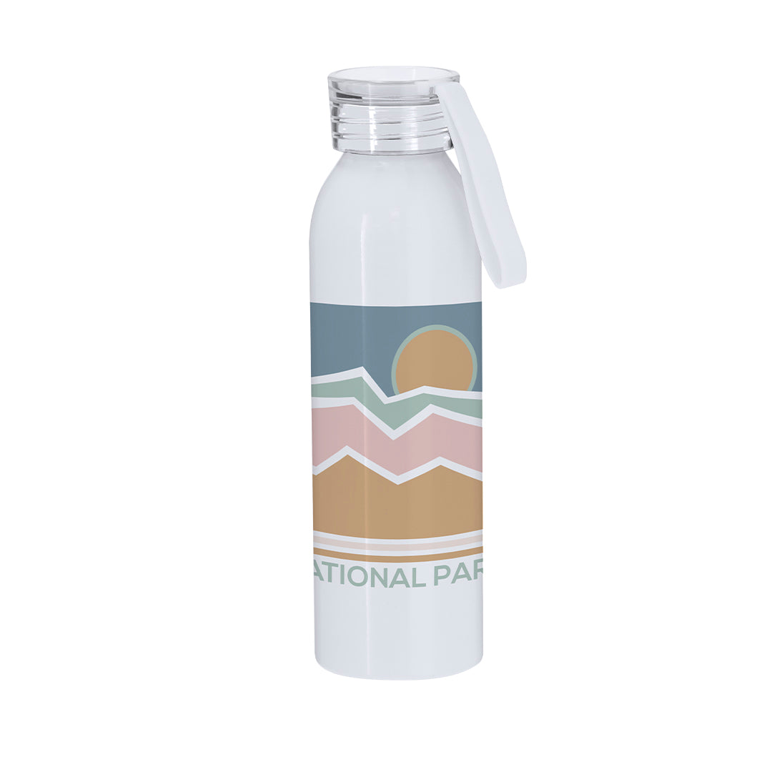 Botella Sublimación Alori Aluminio 650ml | Blanco Brillo | Regalo Personalizable