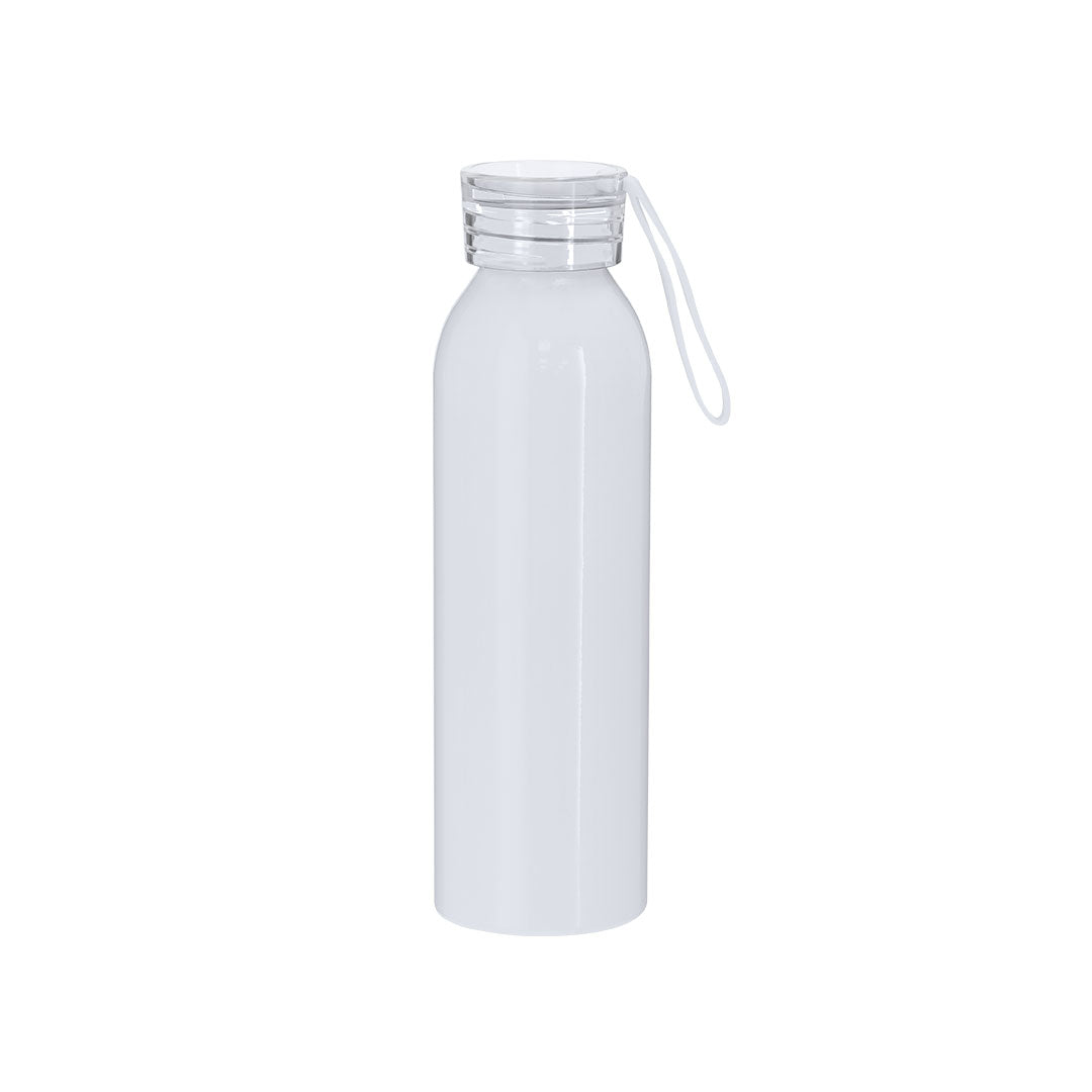 Botella Sublimación Alori Aluminio 650ml | Blanco Brillo | Regalo Personalizable