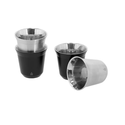 Set 2 Copos Aço Inox Reciclado Kodet 80ml - Parede Dupla Sustentável