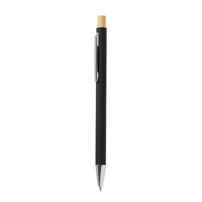 Esferográfica Bambu/ Alumínio Reciclado. Acabamento Aborrachado Kosif