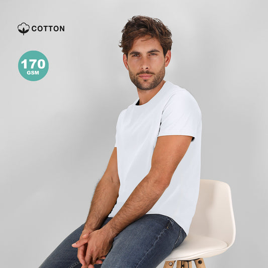T-Shirt Adulto 170 g/m2 Branca Stiles