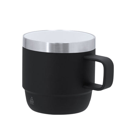 Taza Acero Inoxidable Reciclado Milayka 180ml - Doble Pared Interior Cerámico