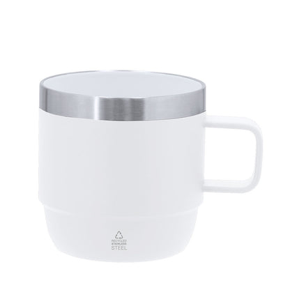 Taza Acero Inoxidable Reciclado Milayka 180ml - Doble Pared Interior Cerámico