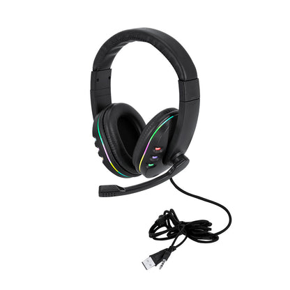 Auscultadores Gamer Sohan LED Multicolor - Som Surround Microfone