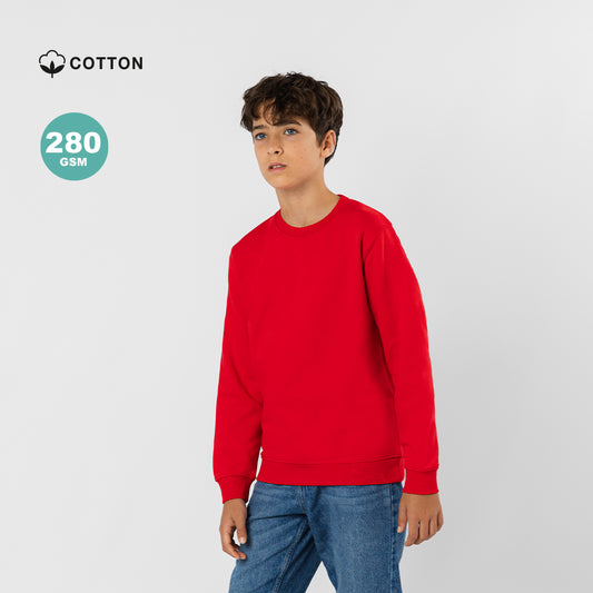 Sweatshirt Criança Unissexo Cosmos 280g - Algodão/Poliéster Premium