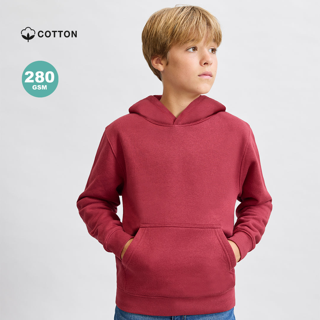 Sweatshirt Criança Capuz Draco 280g - Bolso Canguru Algodão/Poliéster