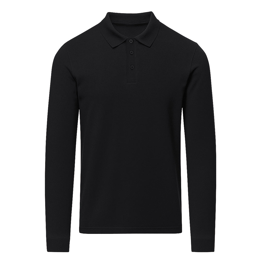 Polo Adulto Manga Larga Charlot 220g - 100% Algodón Ring Spun Piqué