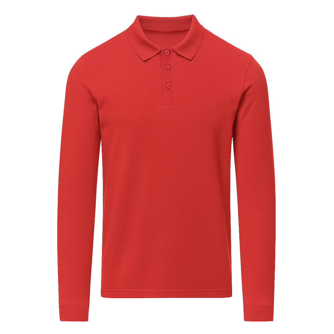 Polo Adulto Manga Larga Charlot 220g - 100% Algodón Ring Spun Piqué